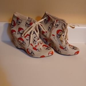 Skull santa boots